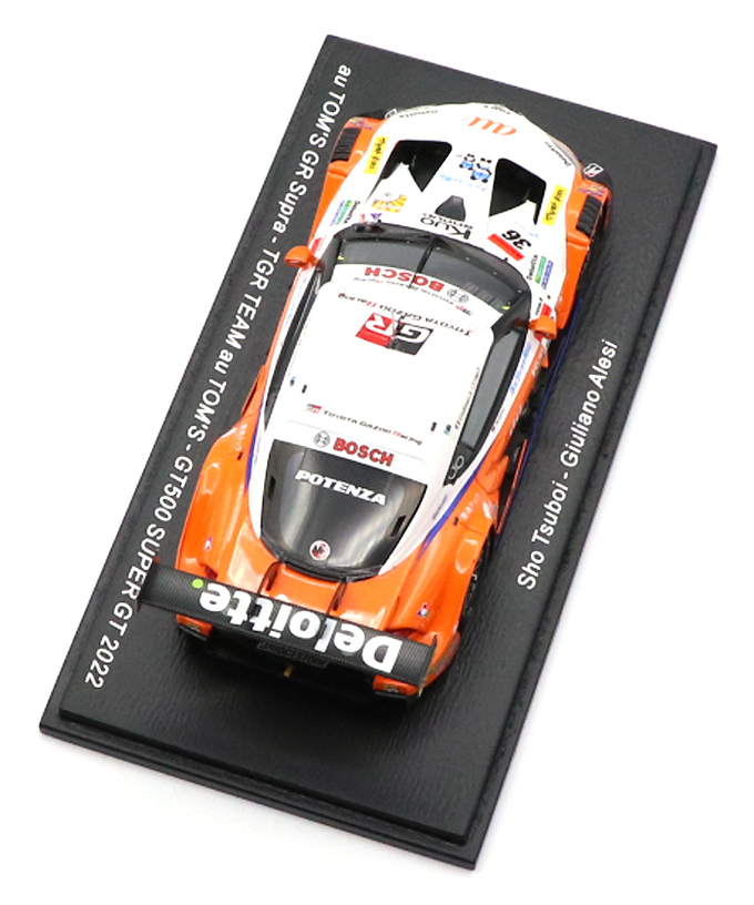 スパーク 1/43スケール au トムス GR スープラ TGR TEAM au TOMS NO.36 坪井翔 / ジュリアーノ・アレジ GT500 スーパーGT 2022年拡大画像