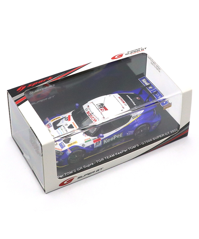 スパーク 1/43スケール キーパー トムス GR スープラ TGR TEAM KeePer TOMS NO.37 サッシャ・フェネストラズ / 宮田莉朋 GT500 スーパーGT 2022年 /msl拡大画像