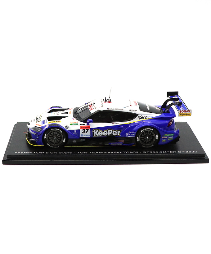 スパーク 1/43スケール キーパー トムス GR スープラ TGR TEAM KeePer TOMS NO.37 サッシャ・フェネストラズ / 宮田莉朋 GT500 スーパーGT 2022年 /msl拡大画像