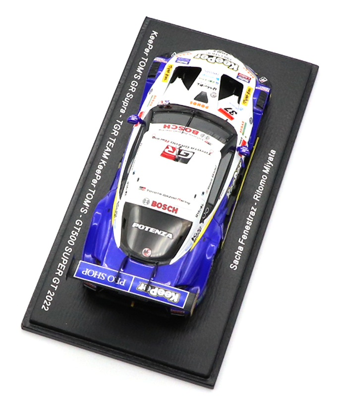 スパーク 1/43スケール キーパー トムス GR スープラ TGR TEAM KeePer TOMS NO.37 サッシャ・フェネストラズ / 宮田莉朋 GT500 スーパーGT 2022年 /msl拡大画像