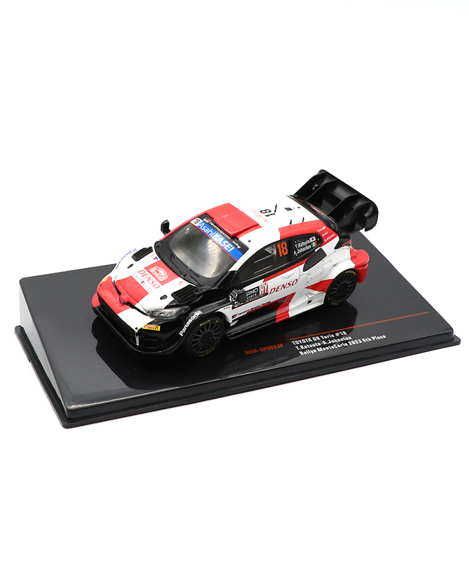 イクソ 1/43スケール トヨタ GR ヤリス ラリー1 ハイブリッド TOYOTA GAZOO Racing WRT 18号車 勝田貴元/アーロン・ジョンストン 2023年 WRC モンテカルロ ラリー /TGR_WRC拡大画像