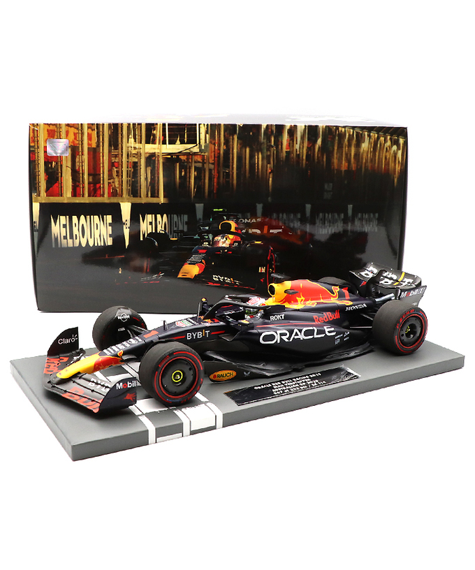 フェルスタッペン別注 ミニチャンプス 1/18スケール オラクル レッドブル レーシング ホンダ RB19 マックス・フェルスタッペン 2023年 オーストラリアGP 優勝 /ARB/23f1m拡大画像