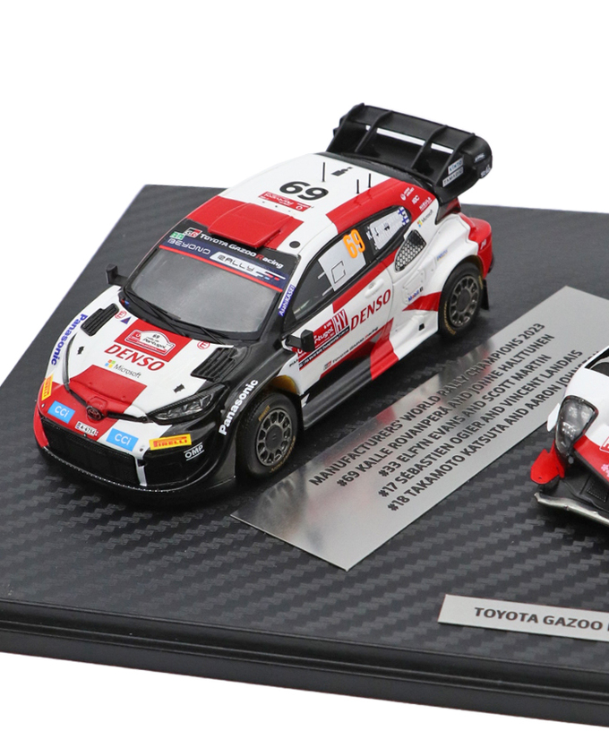 TOYOTA GAZOO Racing 別注 スパーク 1/43スケール  2023 トリプルチャンピオン  3台セット/TGR_WRC拡大画像