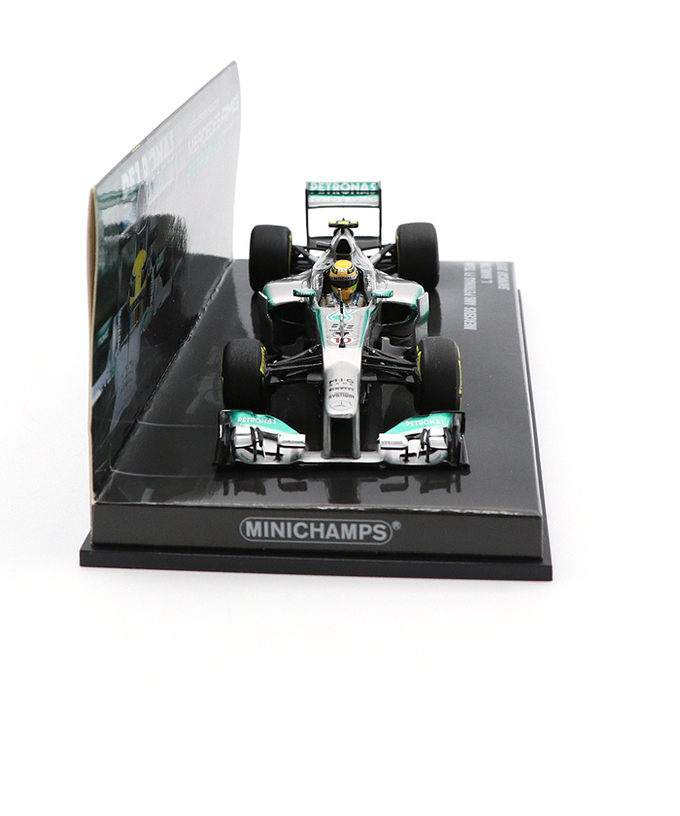 【海外並行品】MBA別注 ミニチャンプス 1/43スケール メルセデスAMGペトロナス F1チーム　ルイス・ハミルトン 2013年ショーカー拡大画像