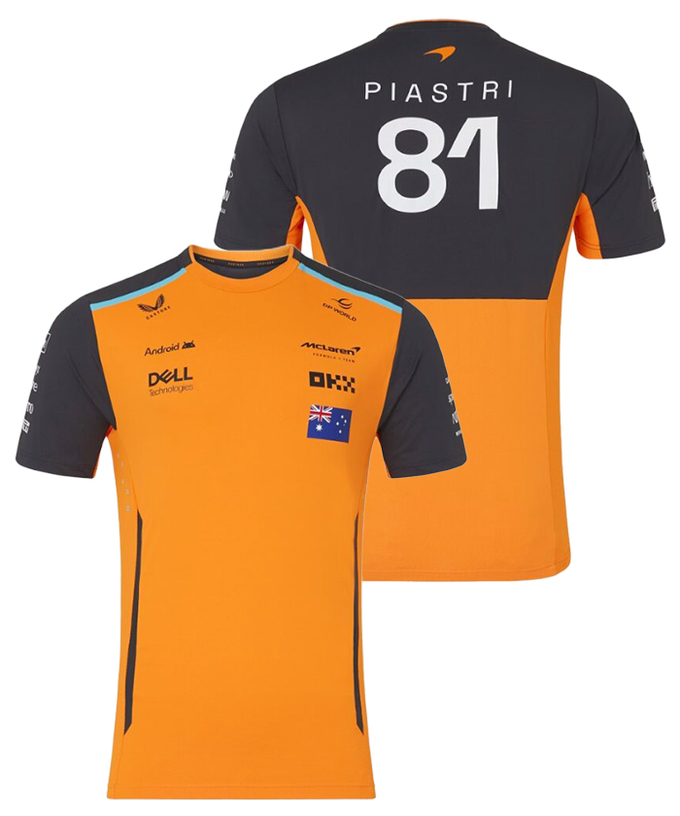 マクラーレン F1 チーム オスカー・ピアストリ セットアップ Tシャツ オレンジ 2024拡大画像