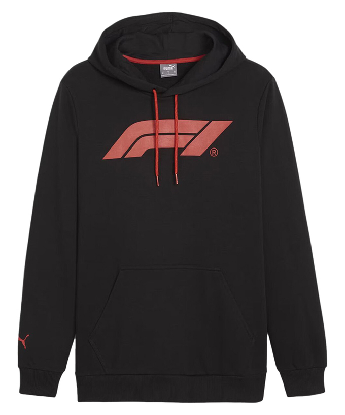 PUMA FORMULA 1 エッセンシャル ロゴ フーディー ブラック拡大画像