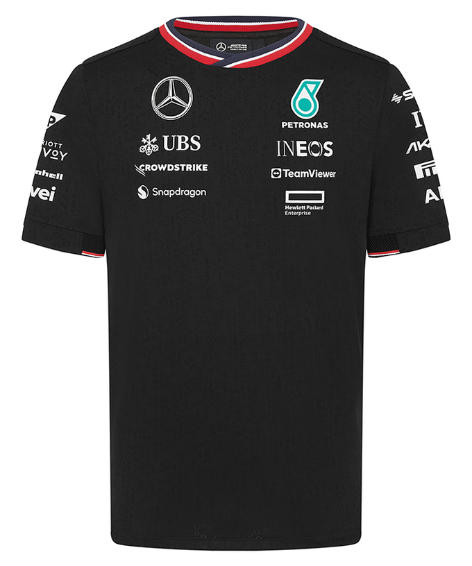 メルセデス AMG ペトロナス F1 チーム  ドライバー Tシャツ ブラック 2024 /TM-W拡大画像