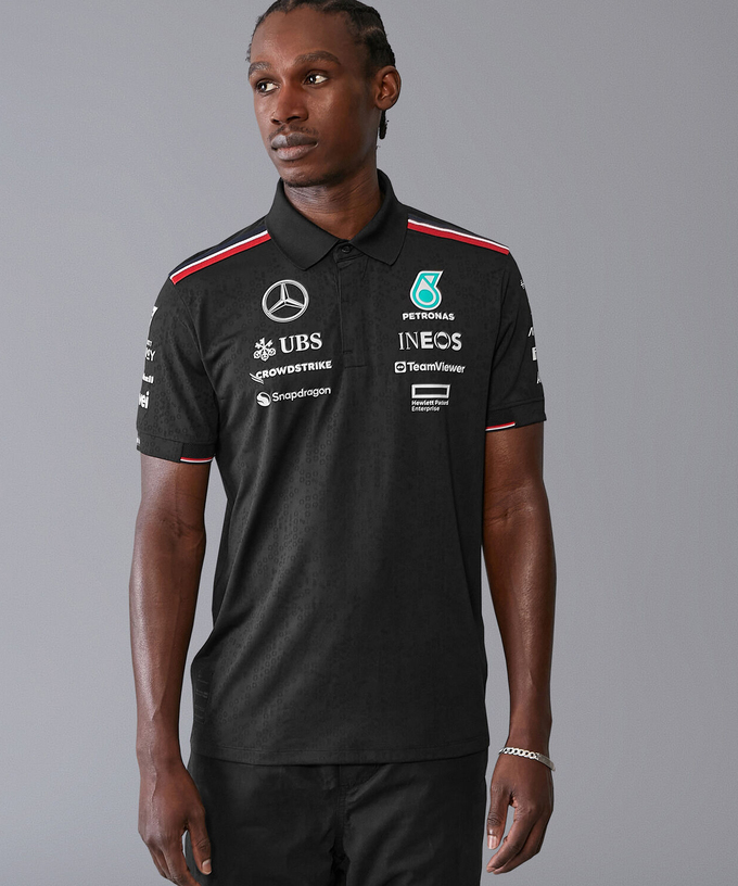 メルセデス AMG ペトロナス F1 チーム  ポロシャツ ブラック 2024 /TM-W拡大画像