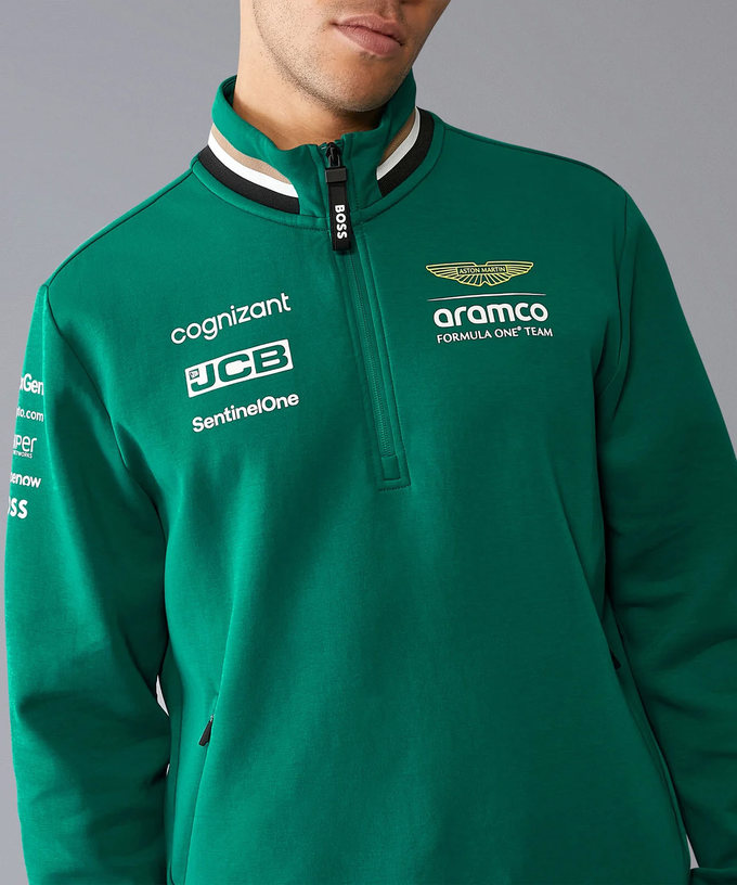 アストンマーチン アラムコ F1 チーム 1/4ジップ スウェット 2024拡大画像