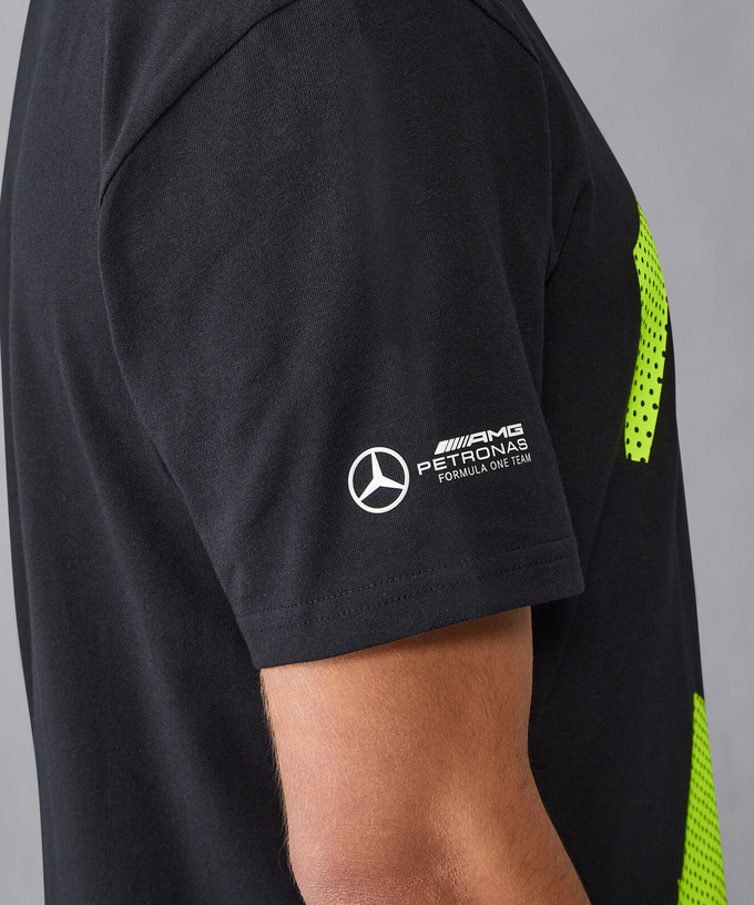 メルセデス AMG ペトロナス F1チーム FW ルイス・ハミルトン Tシャツ BK /FN-W拡大画像