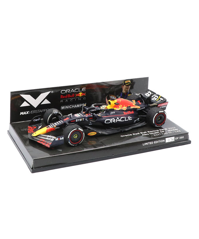 フェルスタッペン別注 ミニチャンプス 1/43スケール オラクル レッドブル レーシング ホンダ RB18 マックス・フェルスタッペン 2022年 アブダビGP 優勝 /ARB拡大画像