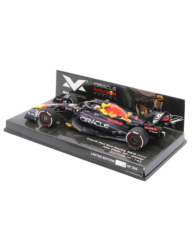 フェルスタッペン別注 ミニチャンプス 1/43スケール オラクル レッドブル レーシング ホンダ RB18 マックス・フェルスタッペン 2022年 アブダビGP 優勝 /ARB拡大画像