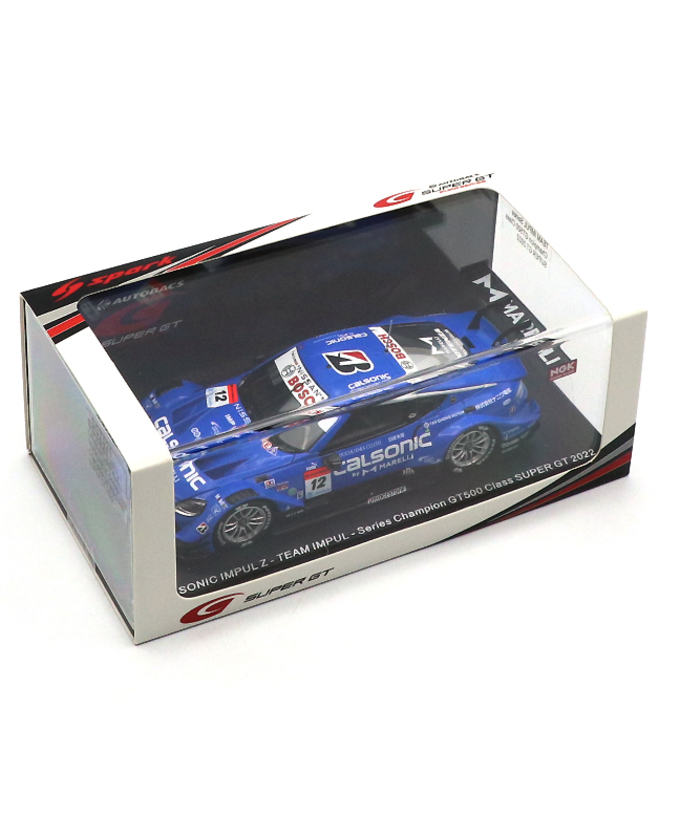 スパーク 1/43スケール カルソニック インパル Z TEAM IMPUL NO.12 平峰一貴 / ベルトラン・バゲット 2022年 スーパーGT シリーズ チャンピオン拡大画像