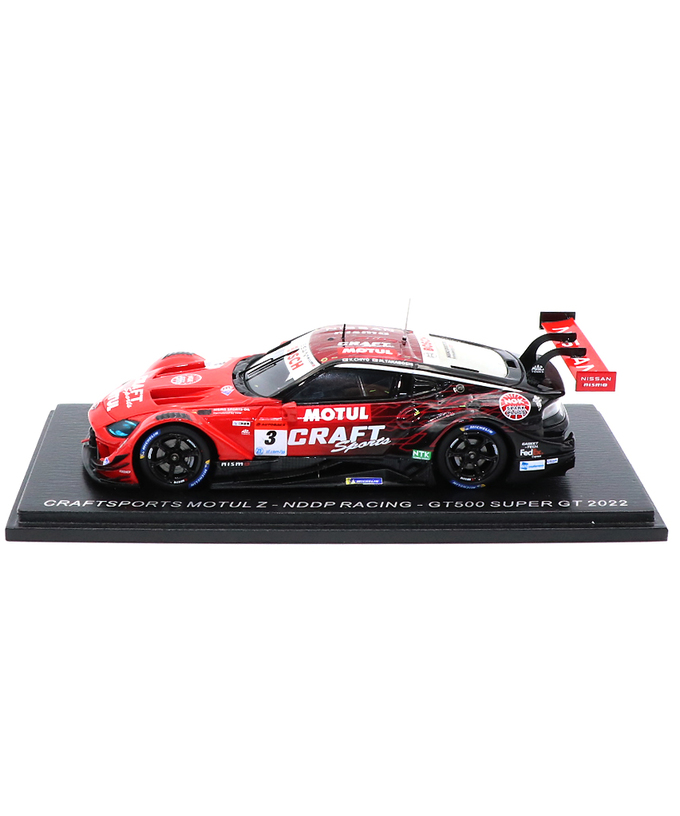 スパーク 1/43スケール クラフトスポーツ モチュール Z NDDP RACING NO.3 千代勝正 / 高星明誠 GT 500 スーパーGT 2022年拡大画像