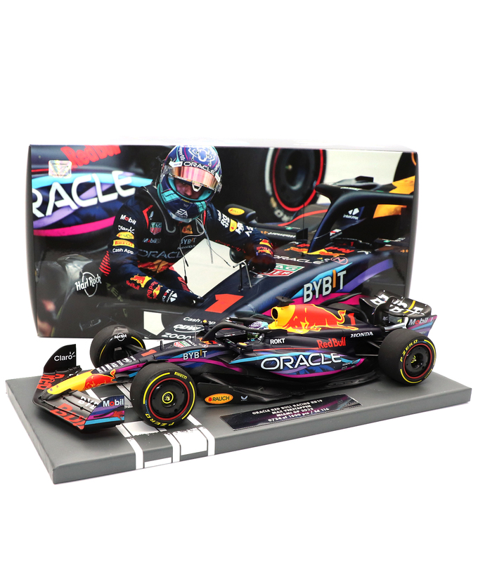 フェルスタッペン別注 ミニチャンプス 1/18スケール オラクル レッドブル レーシング ホンダ RB19 マックス・フェルスタッペン 2023年 マイアミGP 優勝 /ARB/23f1m拡大画像