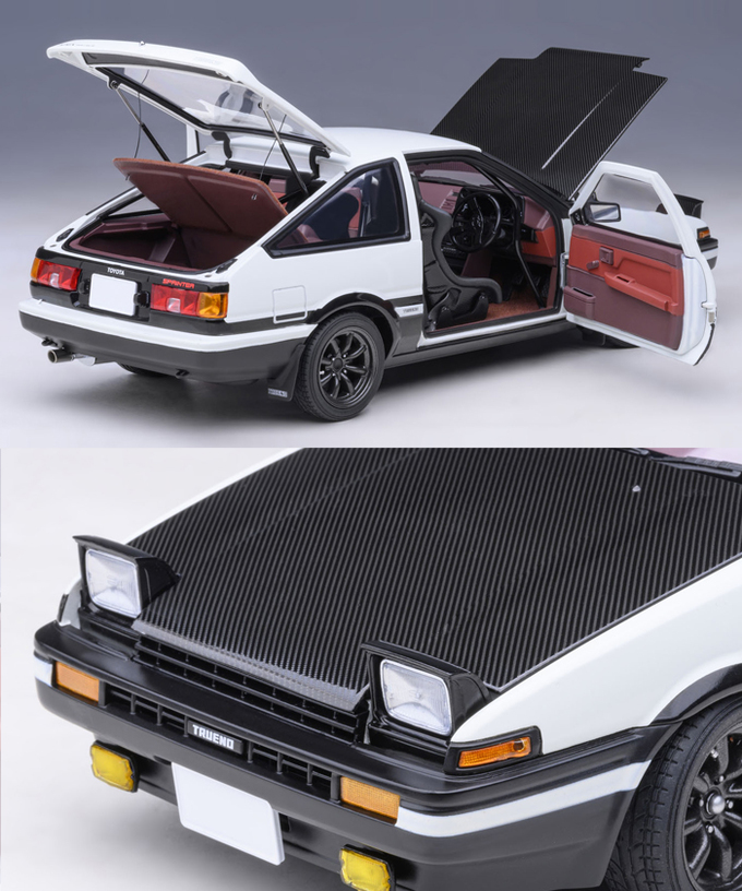 オートアート 1/18スケール トヨタ スプリンター トレノ (AE86) 『頭文字D』 プロジェクトD ファイナルバージョン拡大画像