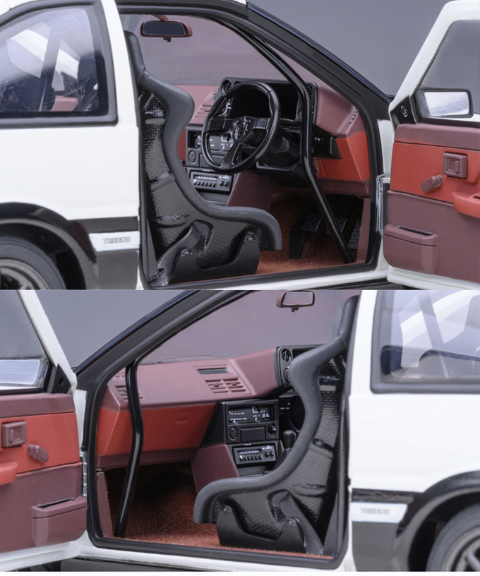 オートアート 1/18スケール トヨタ スプリンター トレノ (AE86) 『頭文字D』 プロジェクトD ファイナルバージョン/msl拡大画像