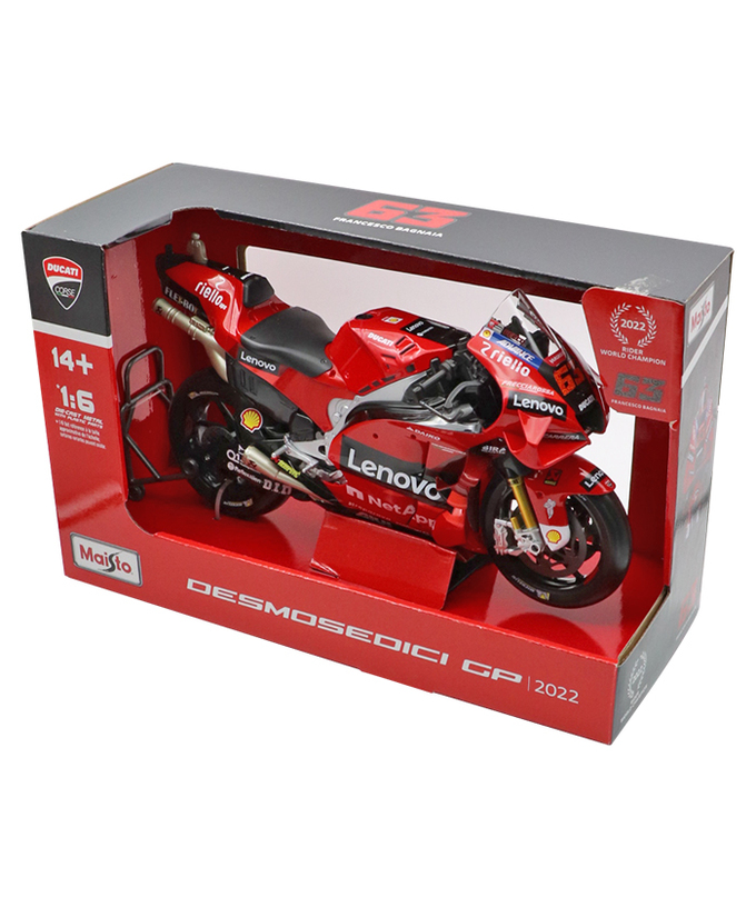 【30%オフセール】マイスト 1/6スケール ドゥカティ・レノボ・レーシング ドゥカティ デスモセディチGP #63 フランチェスコ・バニャイア 2022年 MotoGP ワールドチャンピオン /msl拡大画像