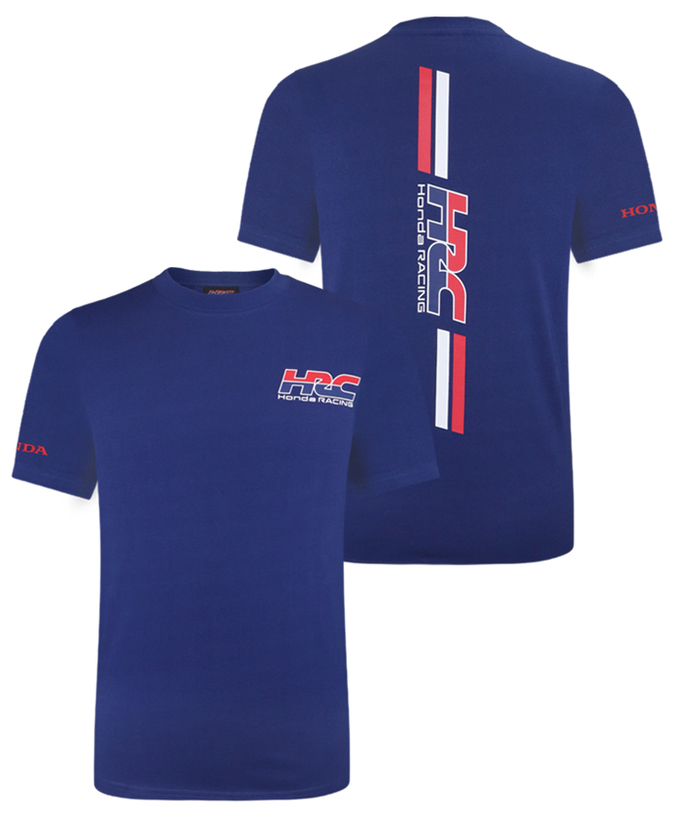 HRC Honda RACING Tシャツ Vertical ネイビー拡大画像