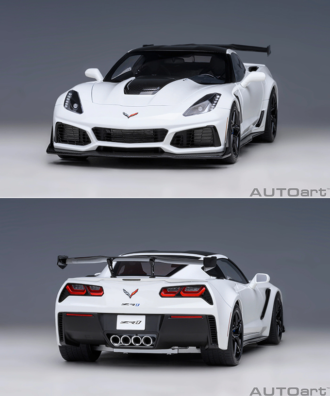 オートアート 1/18スケール シボレー コルベット （C7） ZR1 （ホワイト）/msl拡大画像