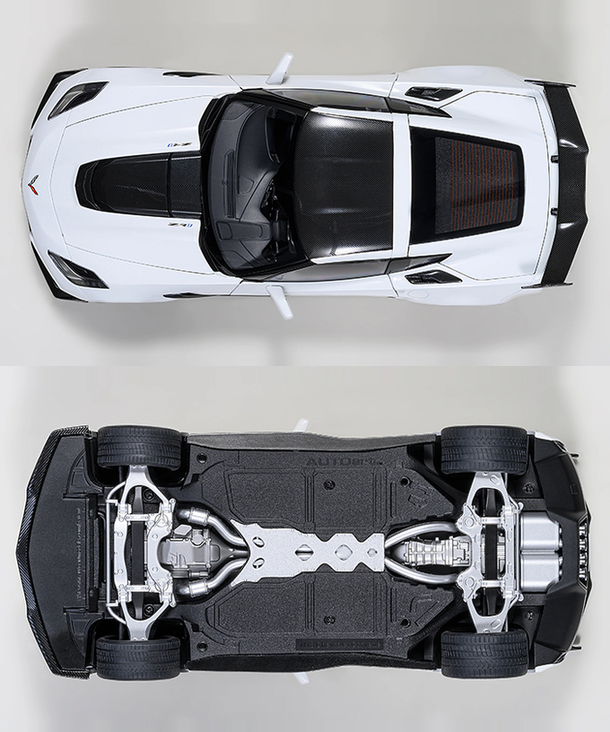オートアート 1/18スケール シボレー コルベット （C7） ZR1 （ホワイト）/msl拡大画像