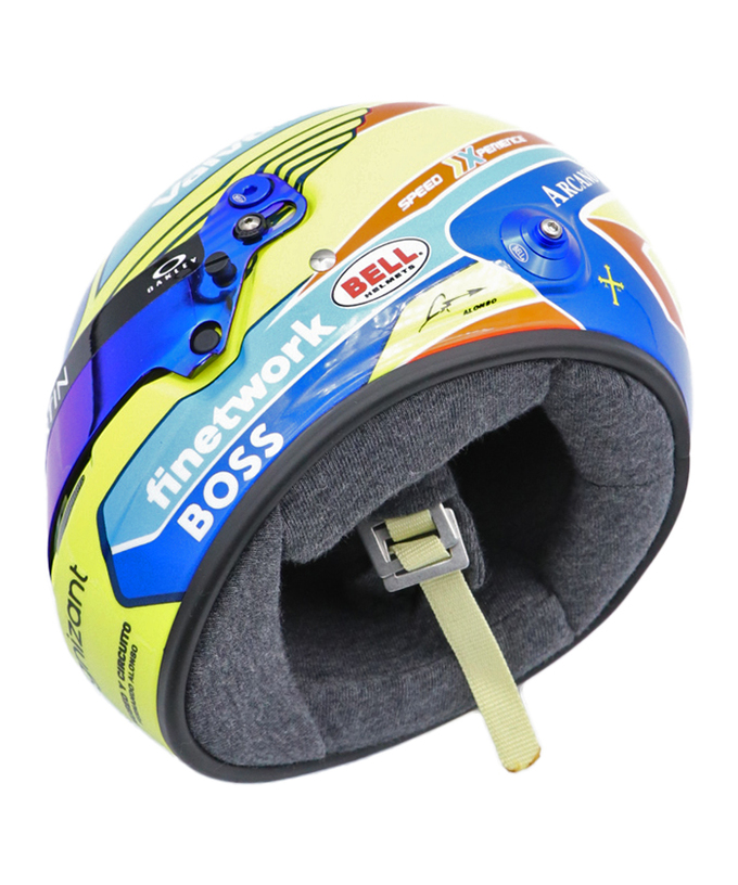 【30%オフセール】SPORTS MINI LINE 1/2スケール フェルナンド・アロンソ 2024年 アストンマーチン ヘルメット /msl拡大画像