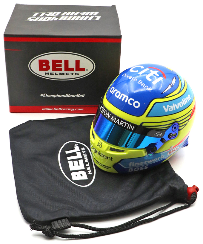 【30%オフセール】SPORTS MINI LINE 1/2スケール フェルナンド・アロンソ 2024年 アストンマーチン ヘルメット /msl拡大画像