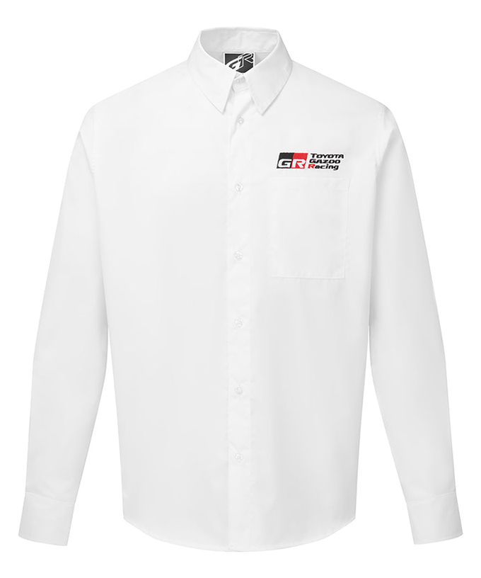 【30%オフセール】TOYOTA GAZOO Racing ライフスタイル チームシャツ ホワイト/TGR_LS拡大画像
