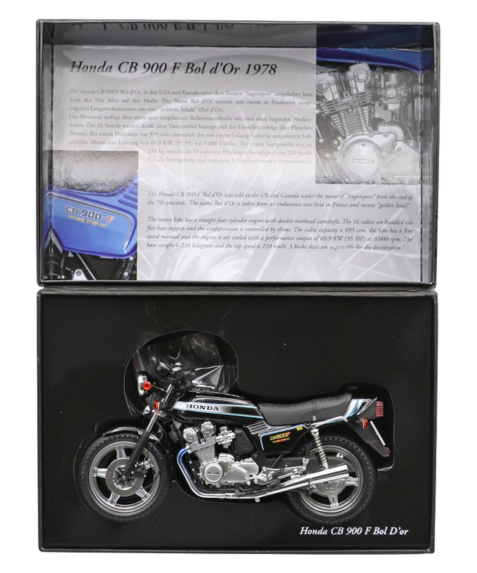 【30%オフセール】ミニチャンプス 1/12スケール ホンダ CB 900 F ボルドール 1978 ブラック /msl拡大画像