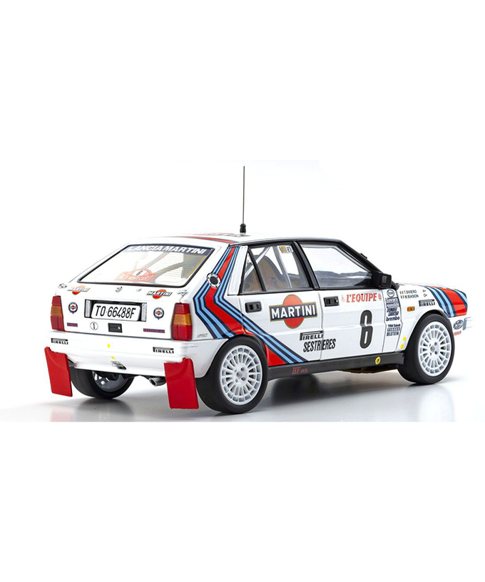 【30%オフセール】京商 1/18スケール ランチア デルタ HF 4WD No.6 チームランチア マルティニ 1987年 モンテカルロ ラリー /msl拡大画像