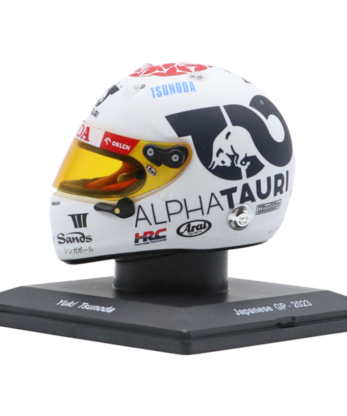 スパーク 1/5スケール 角田裕毅 2023年 日本GP スクーデリア・アルファタウリ ヘルメット /msl拡大画像