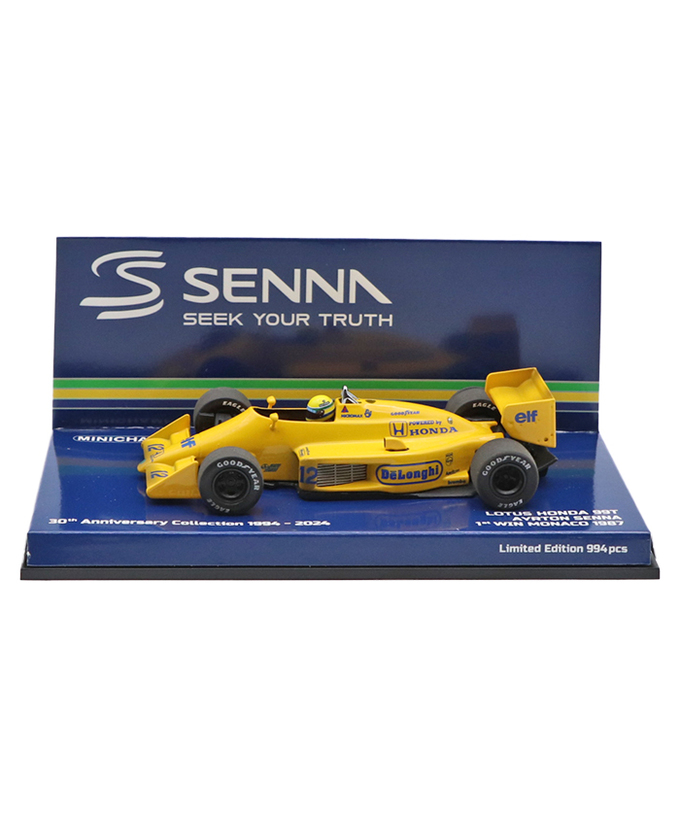 ミニチャンプス 1/43スケール ロータス ホンダ 99T アイルトン･セナ 1987年 モナコGP初優勝 ウェザリング仕様 /msl拡大画像