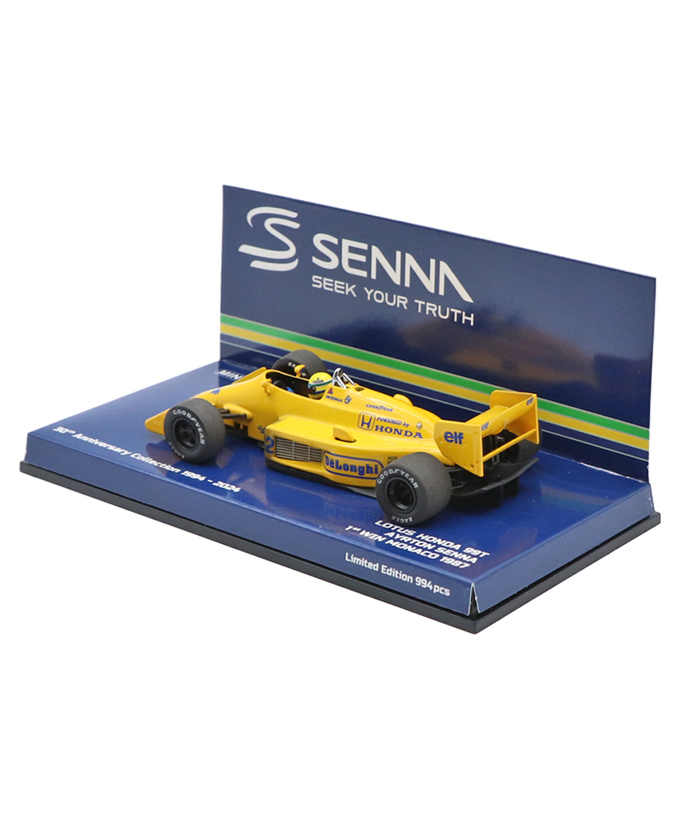 ミニチャンプス 1/43スケール ロータス ホンダ 99T アイルトン･セナ 1987年 モナコGP初優勝 ウェザリング仕様 /msl拡大画像