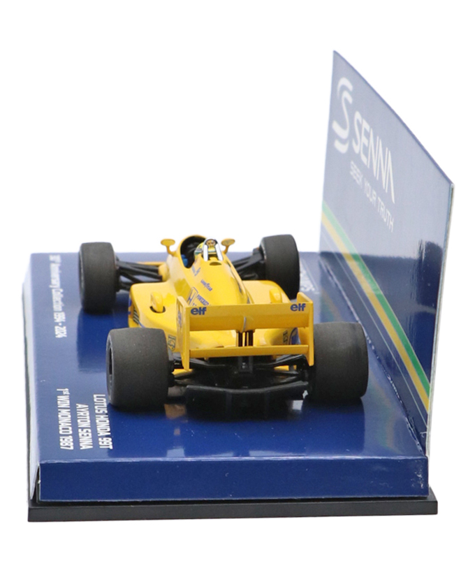 ミニチャンプス 1/43スケール ロータス ホンダ 99T アイルトン･セナ 1987年 モナコGP初優勝 ウェザリング仕様 /msl拡大画像