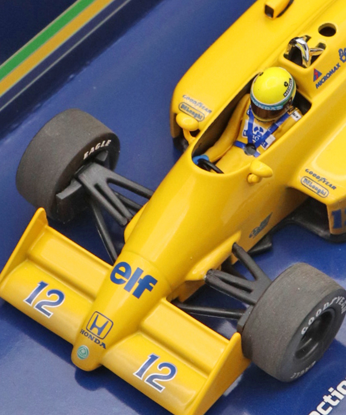 ミニチャンプス 1/43スケール ロータス ホンダ 99T アイルトン･セナ 1987年 モナコGP初優勝 ウェザリング仕様 /msl拡大画像