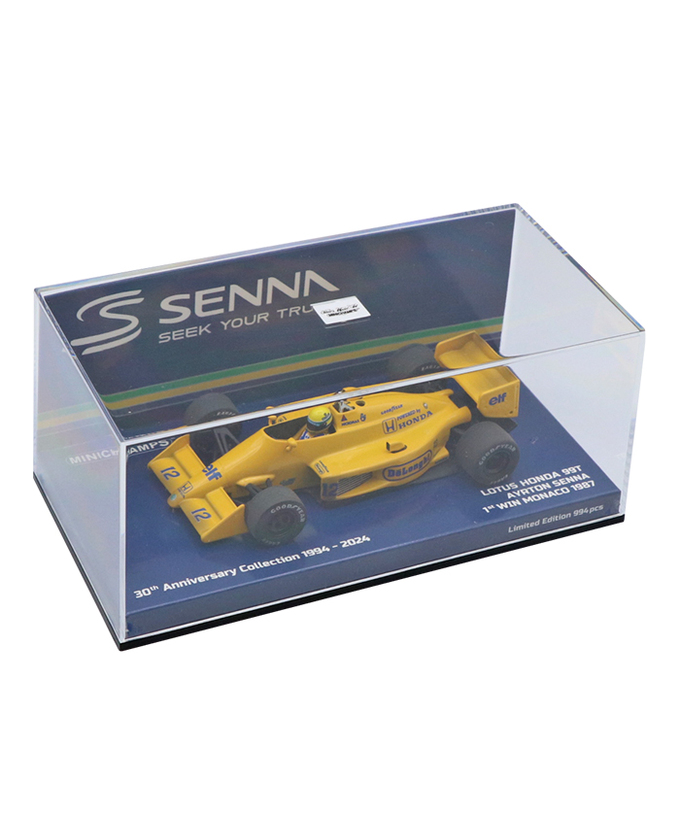 ミニチャンプス 1/43スケール ロータス ホンダ 99T アイルトン･セナ 1987年 モナコGP初優勝 ウェザリング仕様 /msl拡大画像