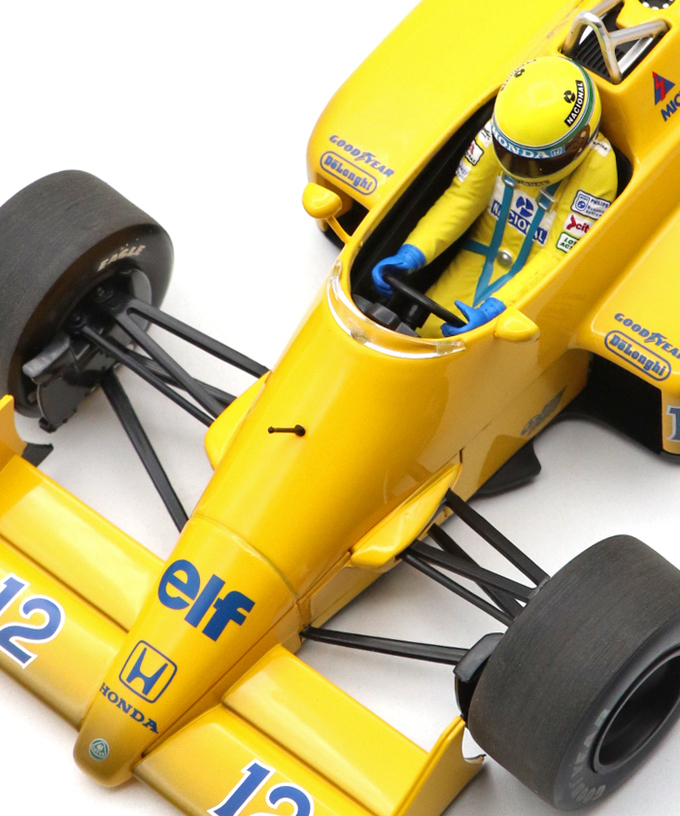 ミニチャンプス 1/18スケール ロータス ホンダ 99T アイルトン･セナ 1987年 モナコGP初優勝 ウェザリング仕様 /msl拡大画像