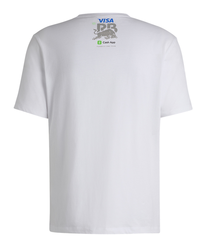 【50%オフセール】VISA CASH APP RB F1 チーム ライフスタイル コマーシャル ロゴ Tシャツ 2024 ホワイト拡大画像