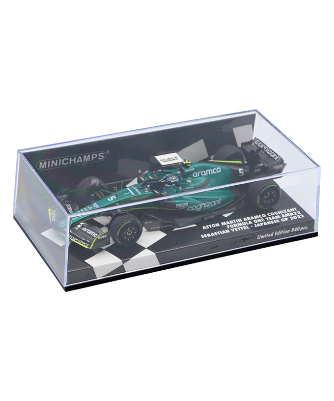 ミニチャンプス 1/43スケール アストンマーティン アラムコ コグニザント F1チーム AMR22 セバスチャン・ベッテル 2022年 日本GP /msl拡大画像