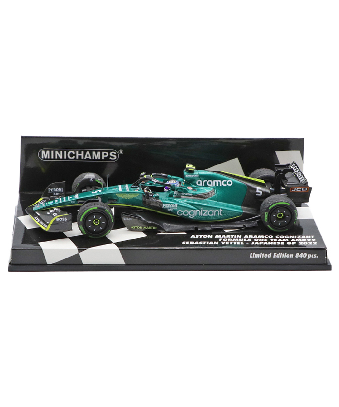 ミニチャンプス 1/43スケール アストンマーティン アラムコ コグニザント F1チーム AMR22 セバスチャン・ベッテル 2022年 日本GP /msl拡大画像