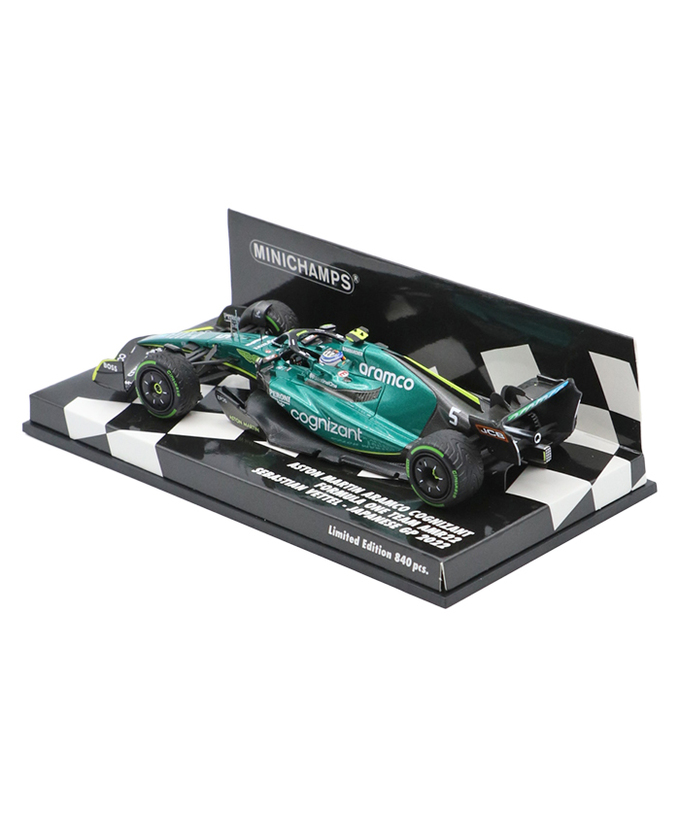 ミニチャンプス 1/43スケール アストンマーティン アラムコ コグニザント F1チーム AMR22 セバスチャン・ベッテル 2022年 日本GP /msl拡大画像