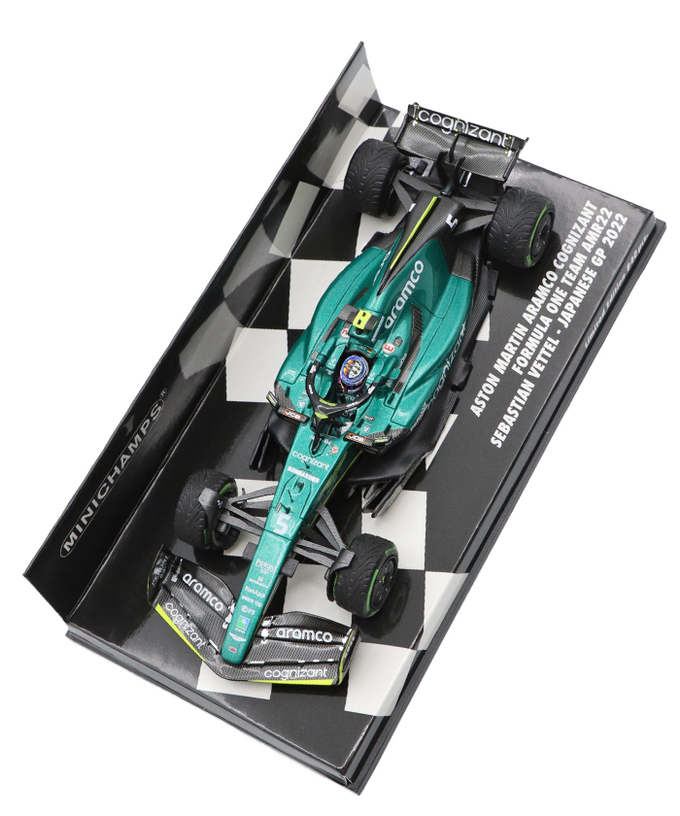 ミニチャンプス 1/43スケール アストンマーティン アラムコ コグニザント F1チーム AMR22 セバスチャン・ベッテル 2022年 日本GP /msl拡大画像