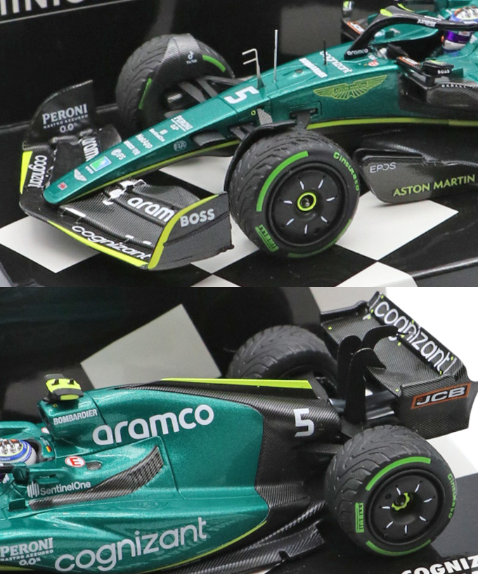 ミニチャンプス 1/43スケール アストンマーティン アラムコ コグニザント F1チーム AMR22 セバスチャン・ベッテル 2022年 日本GP /msl拡大画像