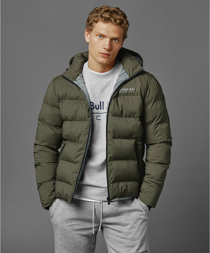 【50%オフセール】レッドブル レーシング チーム PEPE JEANS シティー パッファー ジャケット グリーン 2024 /LS-W/ARB拡大画像