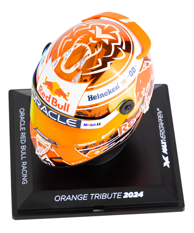 フェルスタッペン別注 シューベルト 1/4スケール マックス・フェルスタッペン 2024年 オレンジ トリビュート レッドブル レーシング チーム ヘルメット /ARB/msl拡大画像