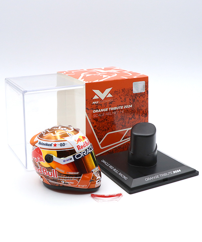 フェルスタッペン別注 シューベルト 1/4スケール マックス・フェルスタッペン 2024年 オレンジ トリビュート レッドブル レーシング チーム ヘルメット /ARB/msl拡大画像
