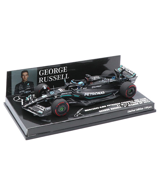 ミニチャンプス 1/43スケール メルセデス AMG ペトロナス F1 W14 E パフォーマンス ジョージ・ラッセル 2023年 スペインGP 3位入賞 /23f1m/msl拡大画像