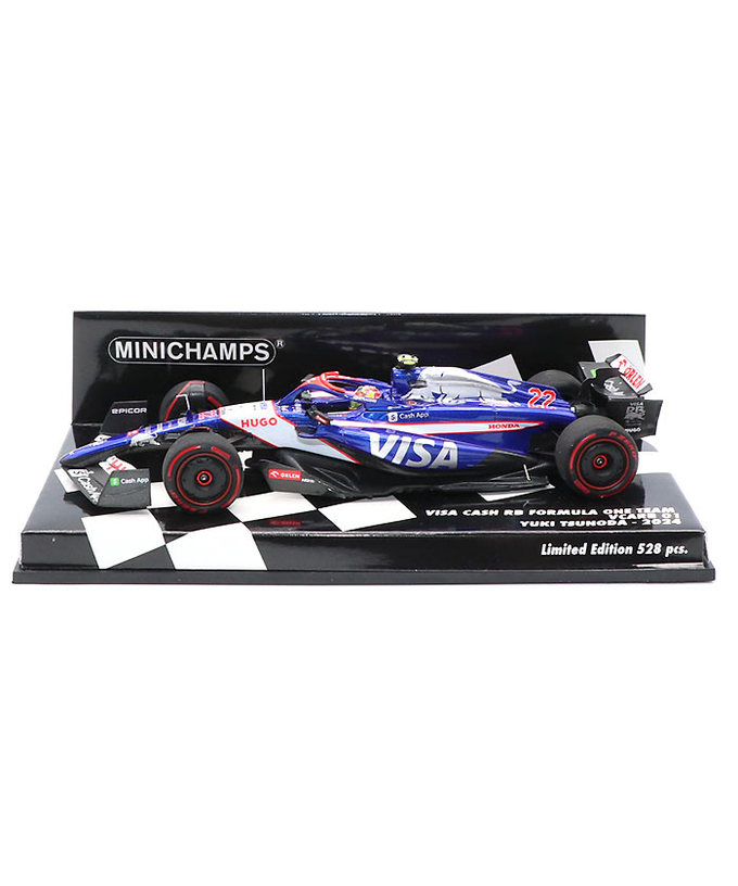 ミニチャンプス 1/43スケール VISA CASH APP RB F1 ホンダ VCARB 01 角田裕毅 2024年 /24f1m拡大画像