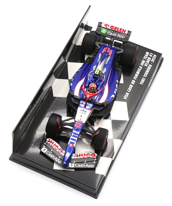 ミニチャンプス 1/43スケール VISA CASH APP RB F1 ホンダ VCARB 01 角田裕毅 2024年 /24f1m拡大画像