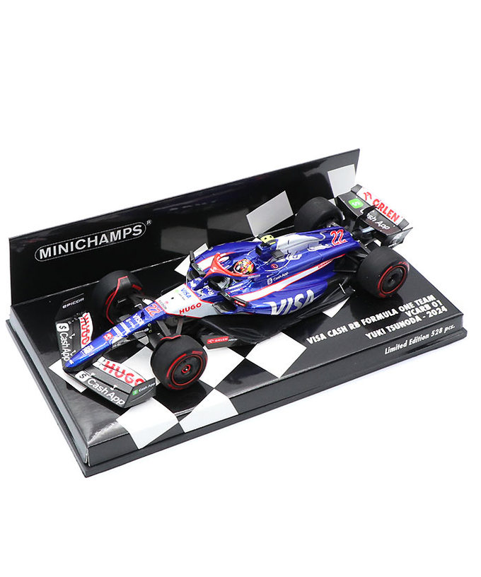 ミニチャンプス 1/43スケール VISA CASH APP RB F1 ホンダ VCARB 01 角田裕毅 2024年 /24f1m拡大画像